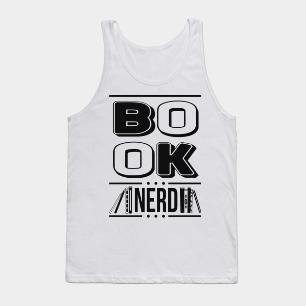 Book Nerd Books Lover Librarian Bibliophile Gift Tank Top by Foxxy Merch